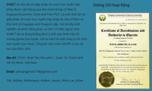 SHBET sỡ hữu chứng nhận là trang cá cược hợp pháp toàn cầu